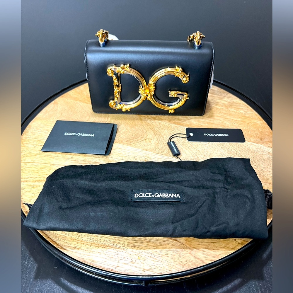 Calfskin DG Girls phone bag